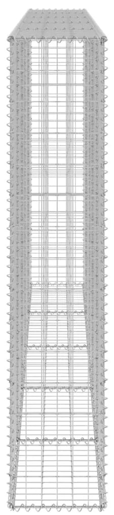 Muro gabião com tampas aço galvanizado 300x30x150 cm