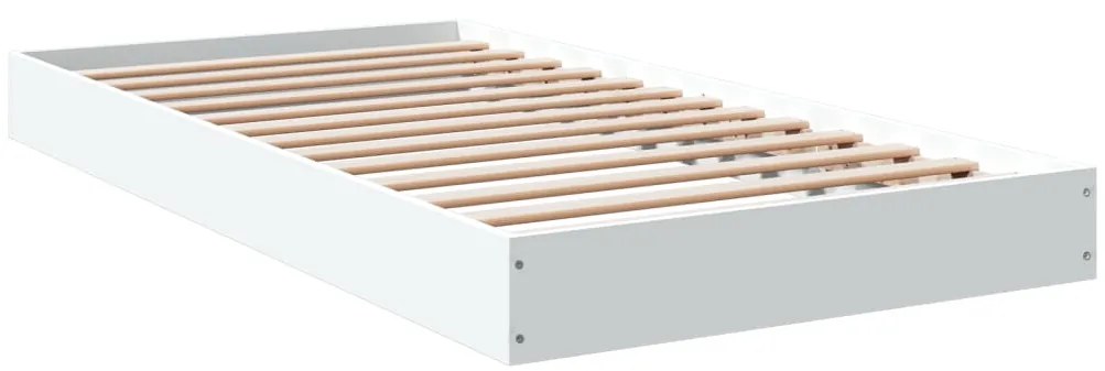 Estrutura de cama 90x190 cm derivados de madeira branco