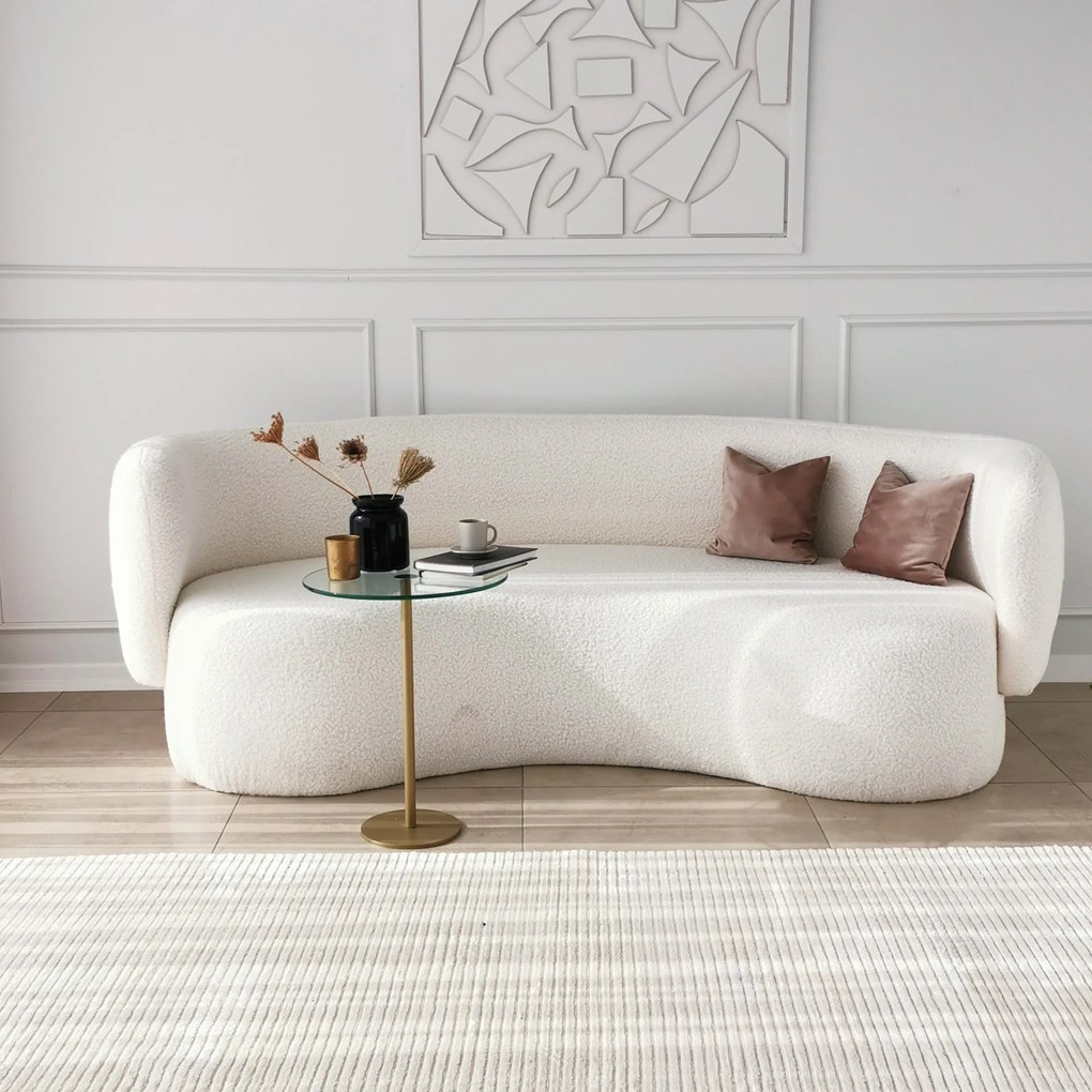 Mesa de Centro Social – Dourada – 40x50x40 cm