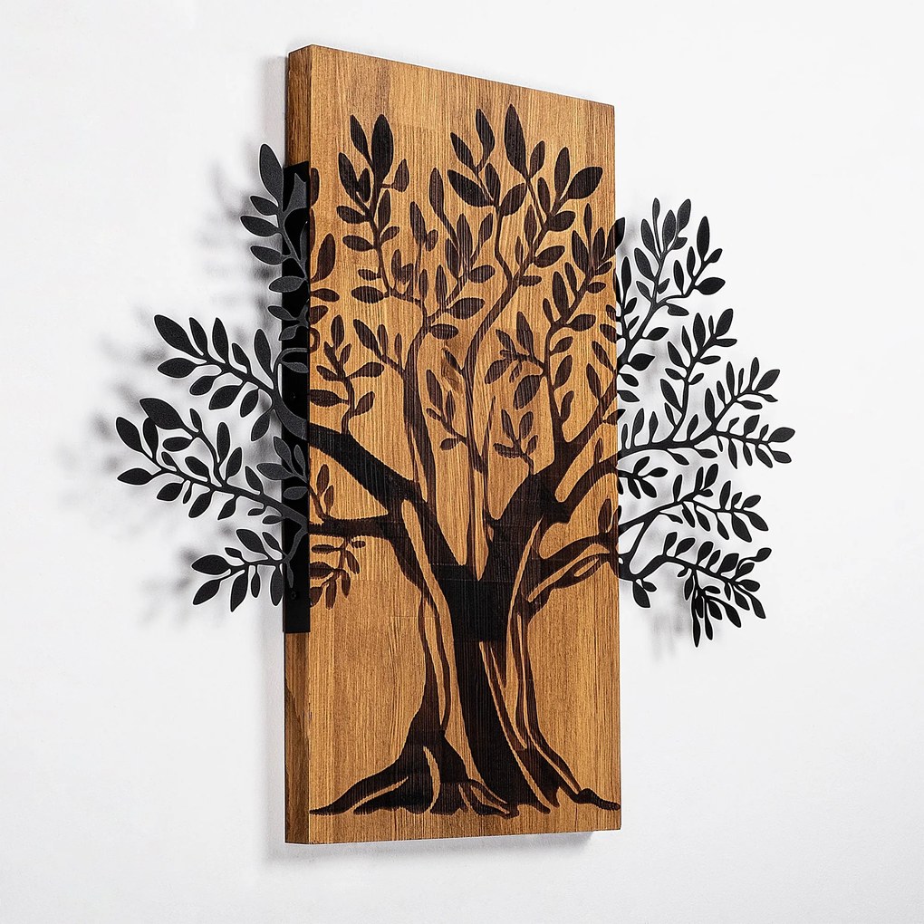 Acessório Decorativo de Parede Monumental Tree 2 – Nogueira e Preto –