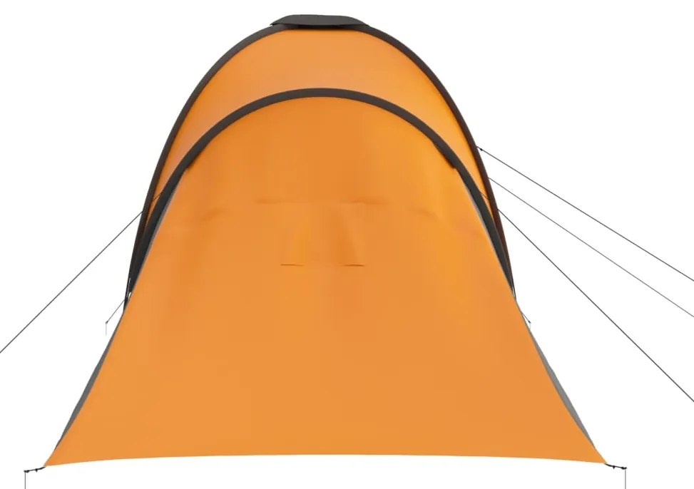 Tenda de campismo para 6 pessoas cinzento e laranja