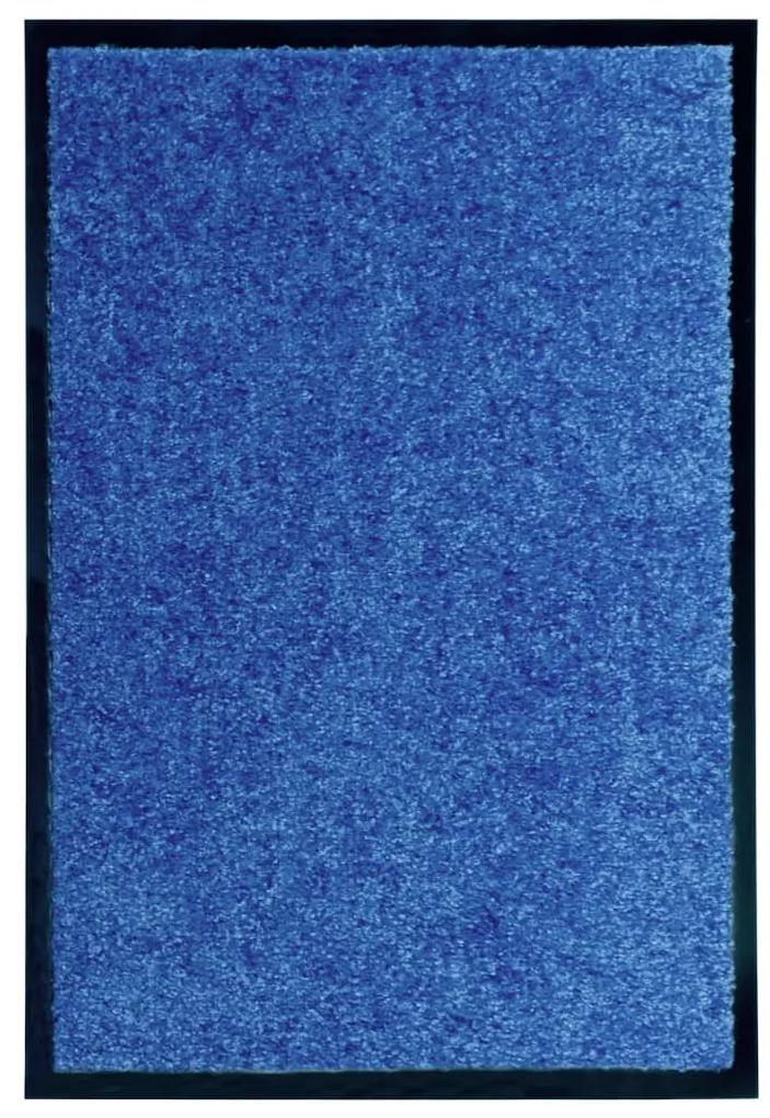 Tapete de porta lavável 40x60 cm azul