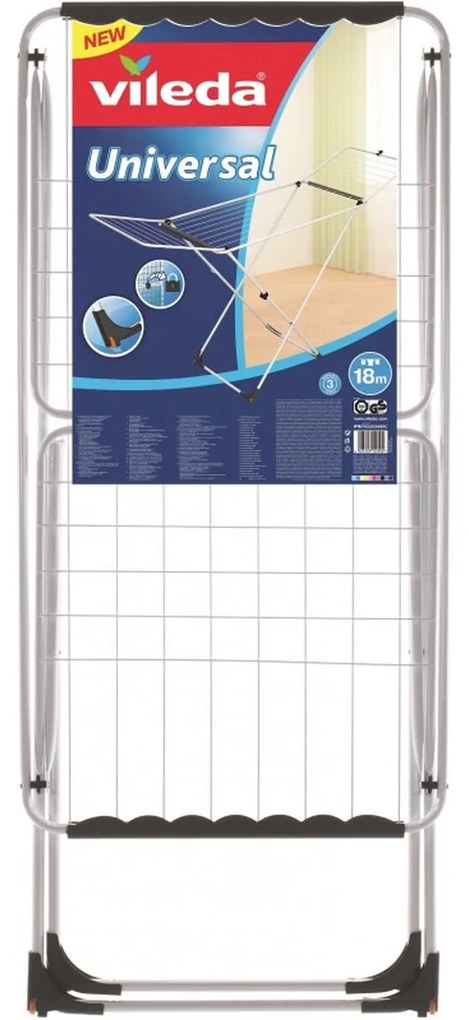 Estendal Vileda X-Legs Universal Cinzento Aço (180 x 55 x 93 cm) (18 m)