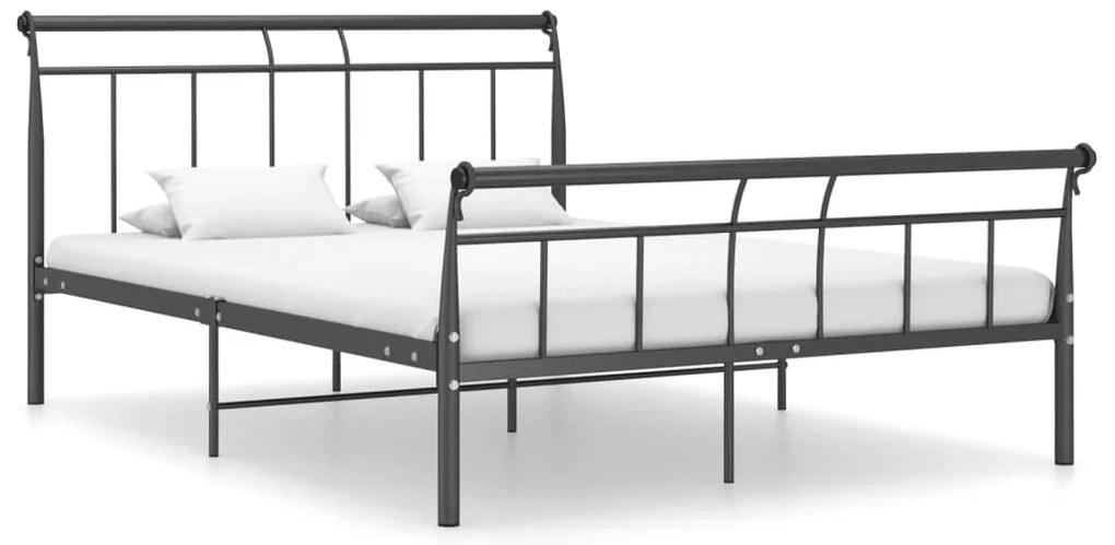 Estrutura de cama 140x200 cm metal preto