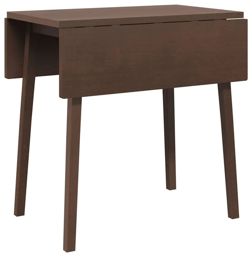 Mesa de jantar madeira seringueira maciça castanho