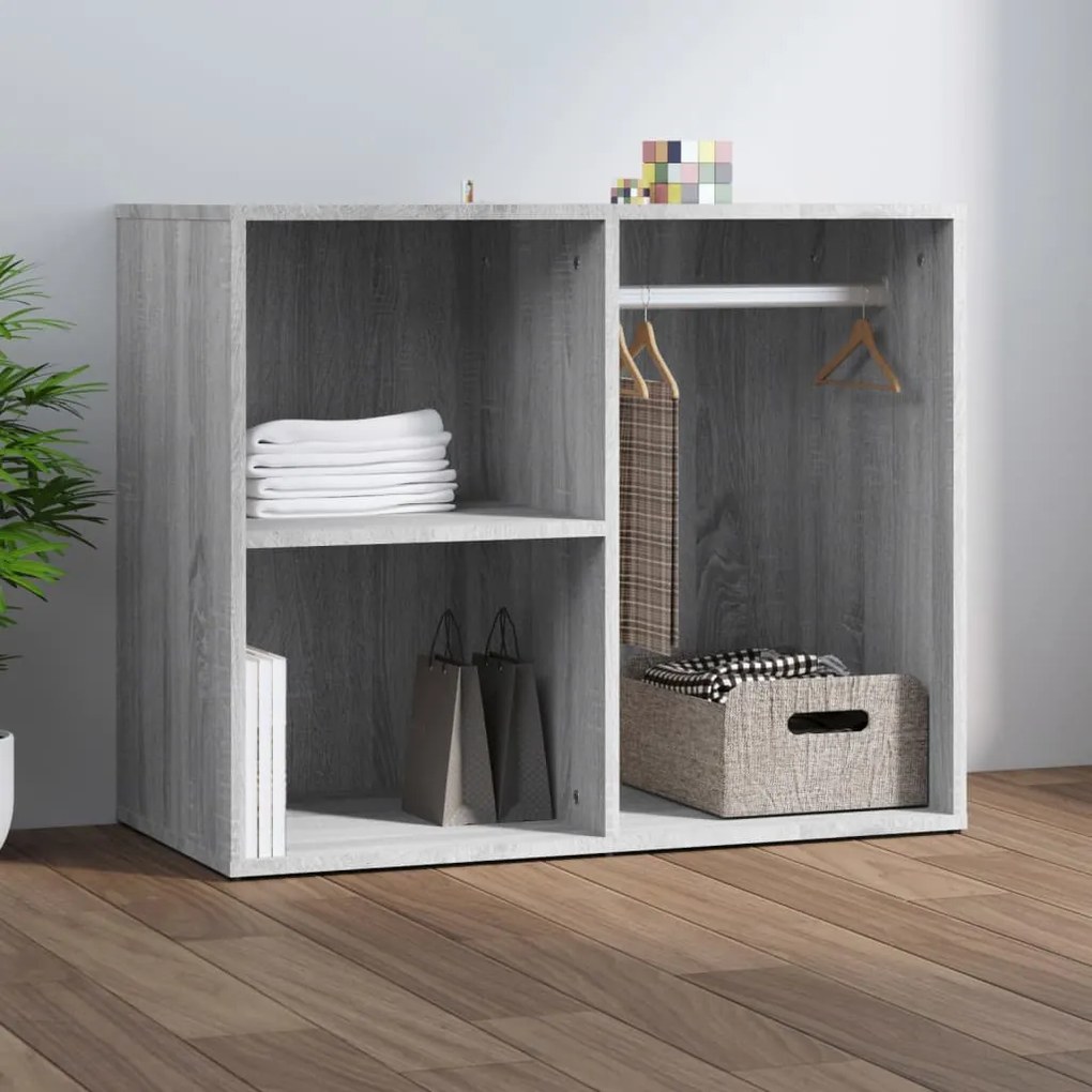 Toucador 80x40x65 cm derivados de madeira cor cinzento sonoma