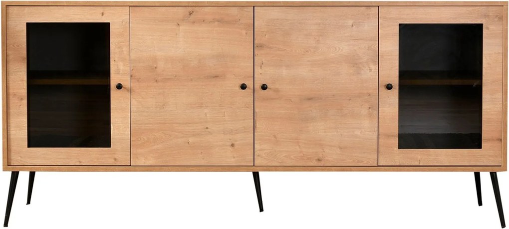 Console Calvin – Carvalho Preto – 180x81x41 cm
