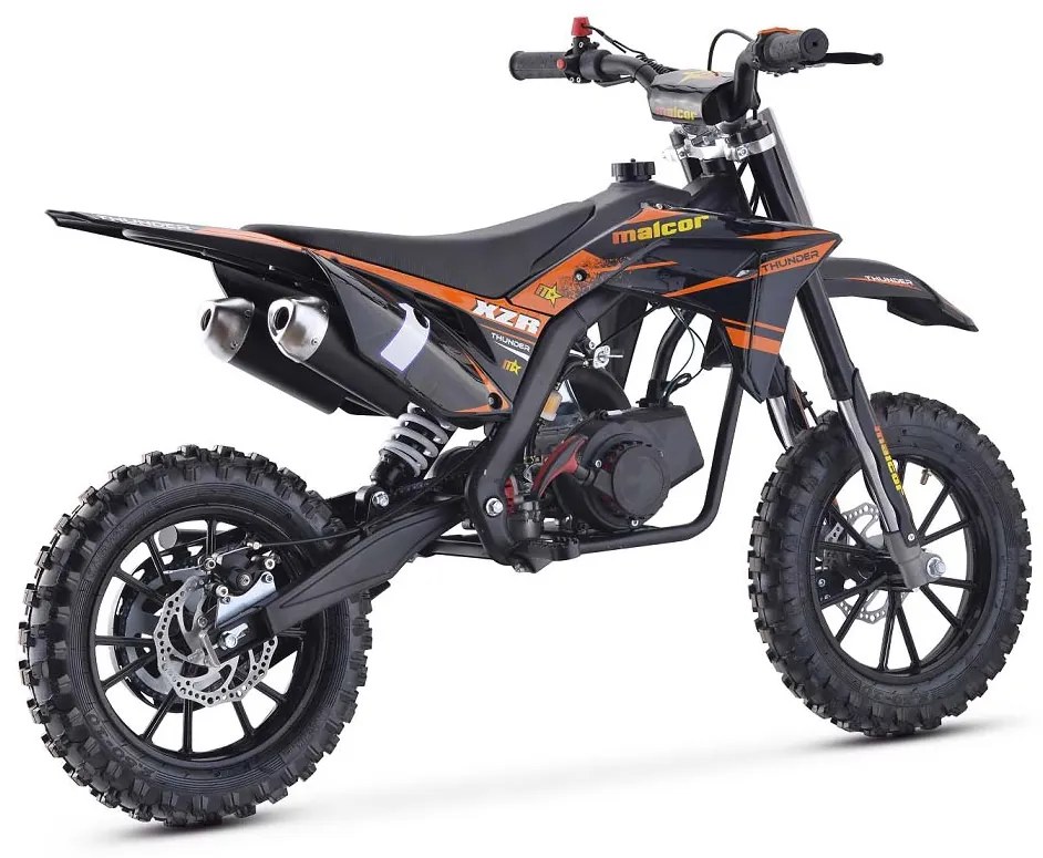 MINI MOTO INFANTIL GASOLINA 50 CC MTR MINICROSS XZR LARANJA C/ LIMITADOR