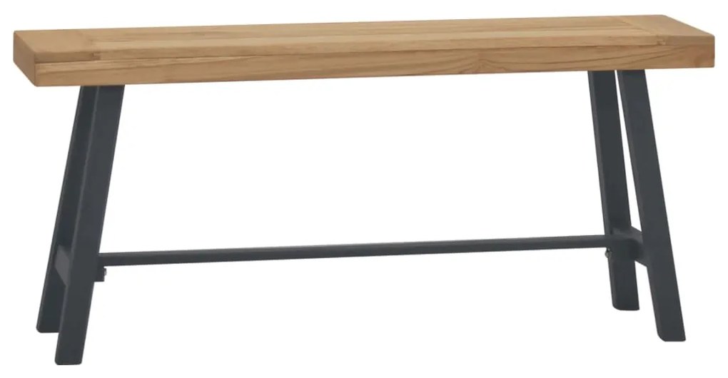 340743 vidaXL Banco 110 cm madeira de teca maciça