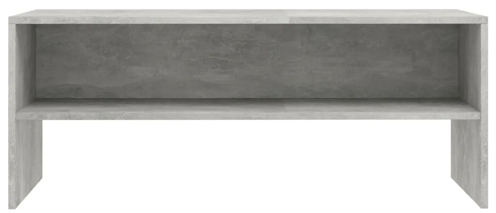 Móvel p/ TV 100x40x40 cm derivados de madeira cinzento cimento