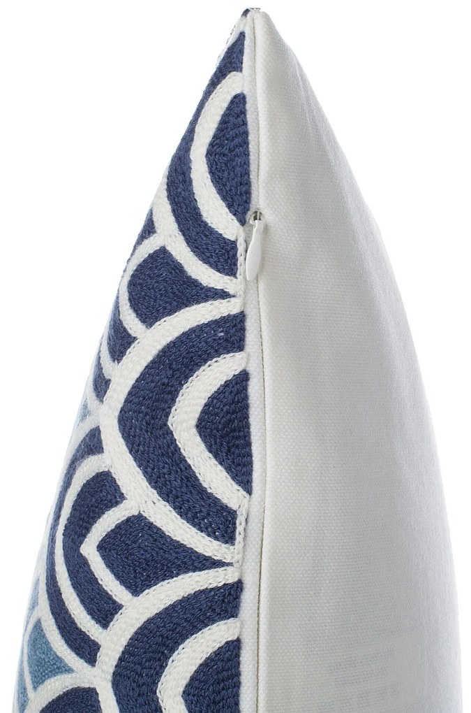 Conjunto de 2 almofadas decorativas em algodão azul 45 x 45 cm NIGELLA Beliani