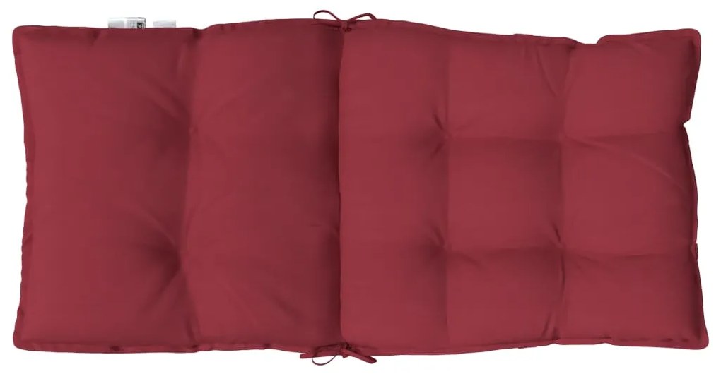 Almofadões cadeira encosto baixo 6 pcs oxford vermelho-tinto