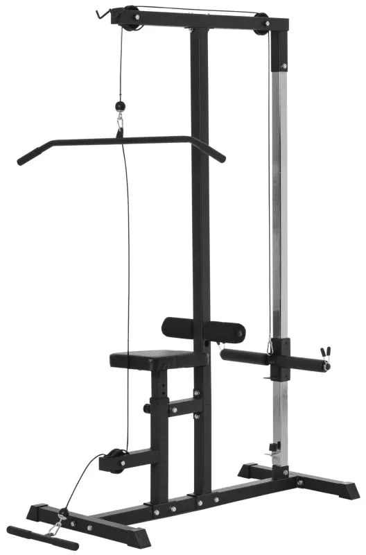 Máquina de Musculação com Polia e Assento Ajustável - HomeGym