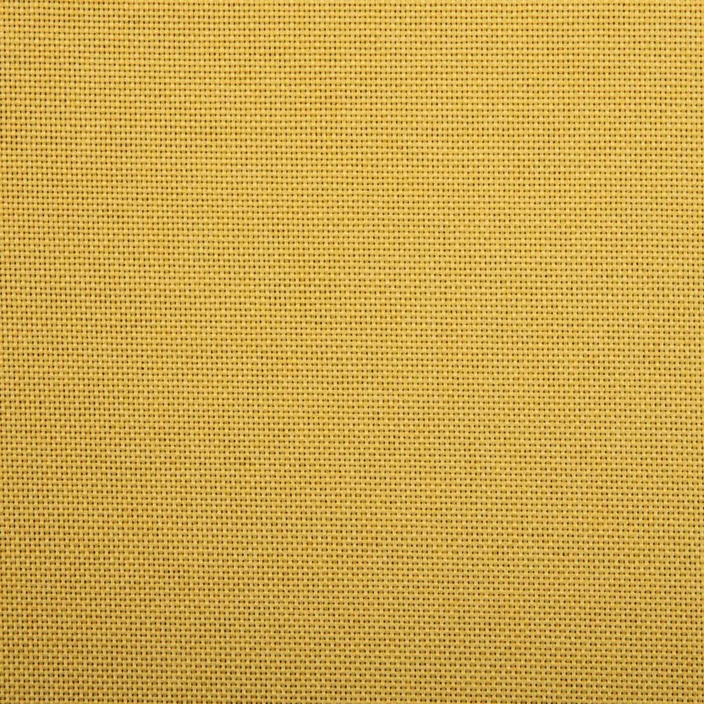 Cadeiras de jantar giratórias 2 pcs tecido amarelo