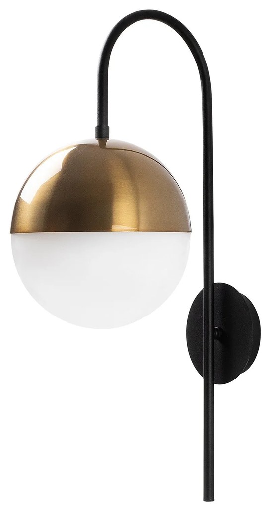 Candeeiro de Parede Bastos – Preto e Branco – 20 x 31 cm