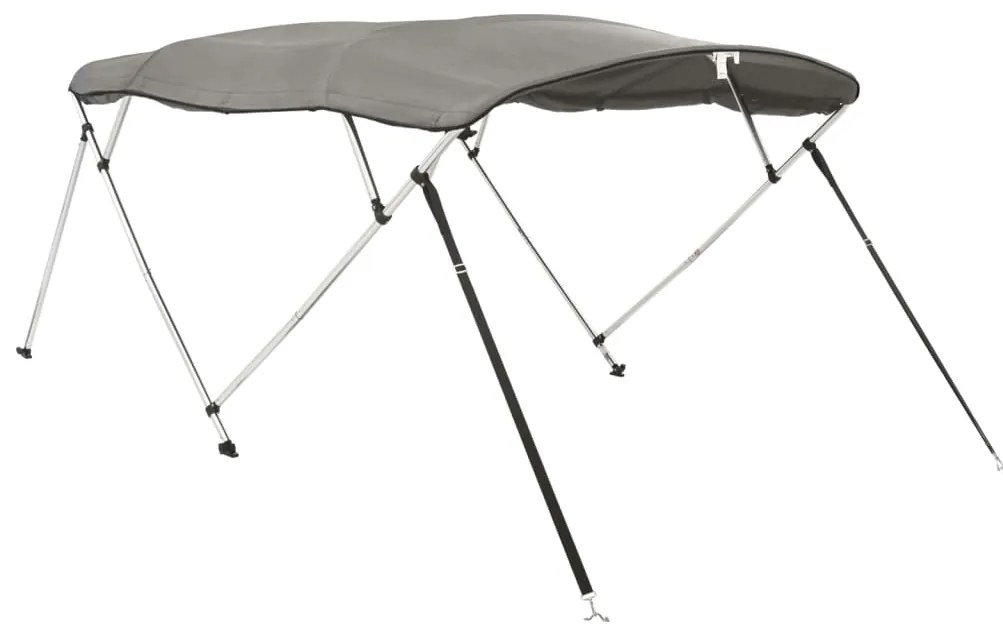 Toldo de 4 arcos Bimini c/ paredes laterais 243x(200-213)x137cm
