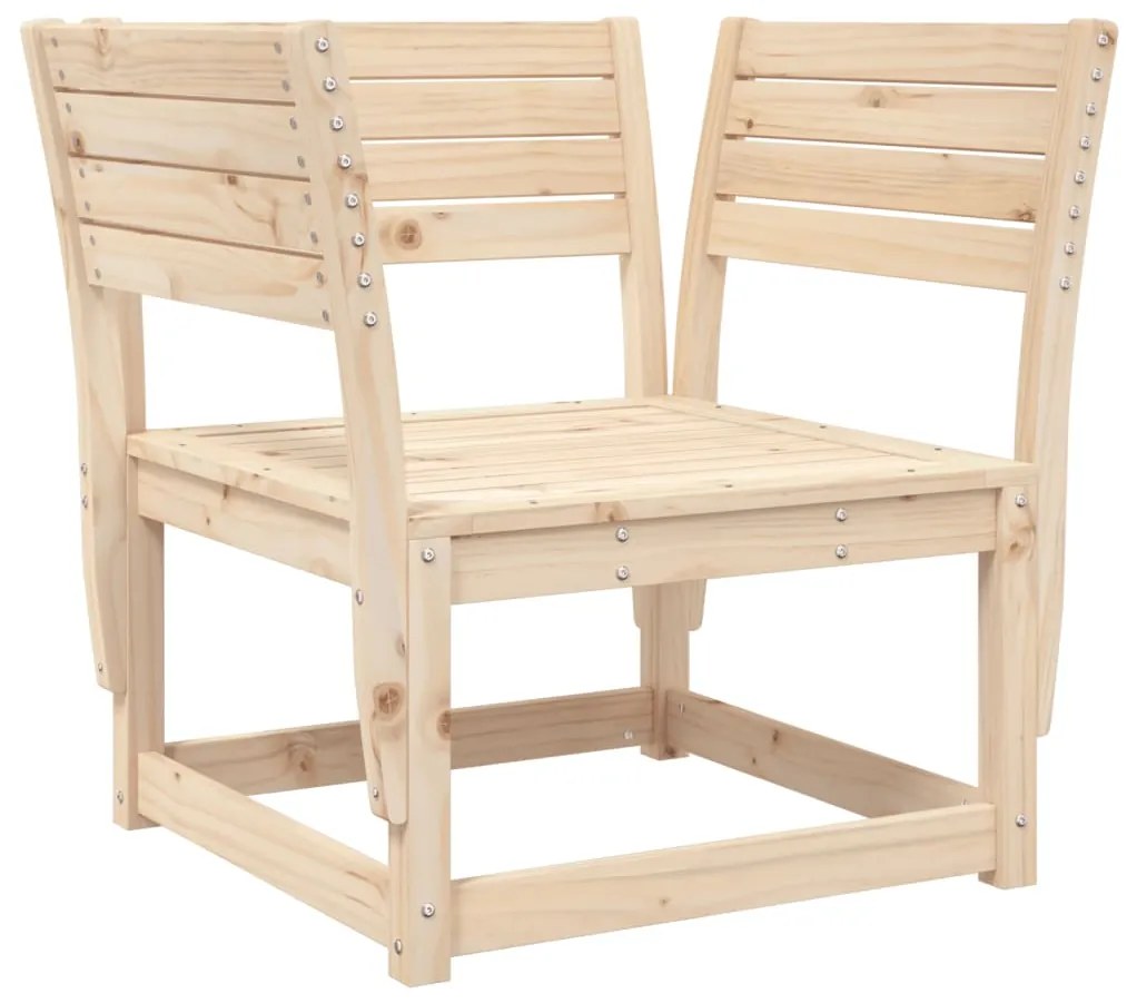 8 pcs conjunto lounge de jardim pinho maciço