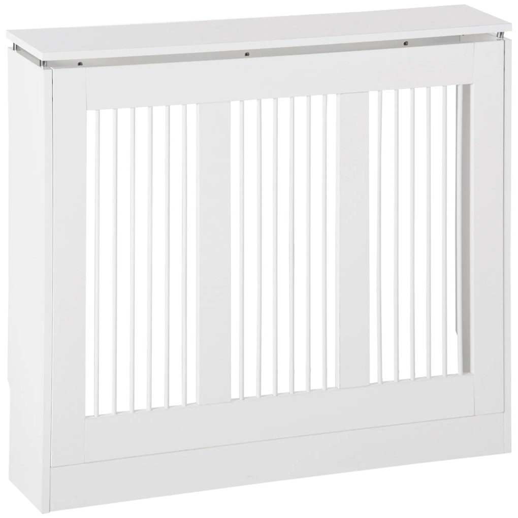 HOMCOM Resguardo Aquecedor MDF Branco Design Elegante Sala Estar Quarto Funcional 90x18x84cm Estilo Moderno Prático e Compacto | Aosom Portugal
