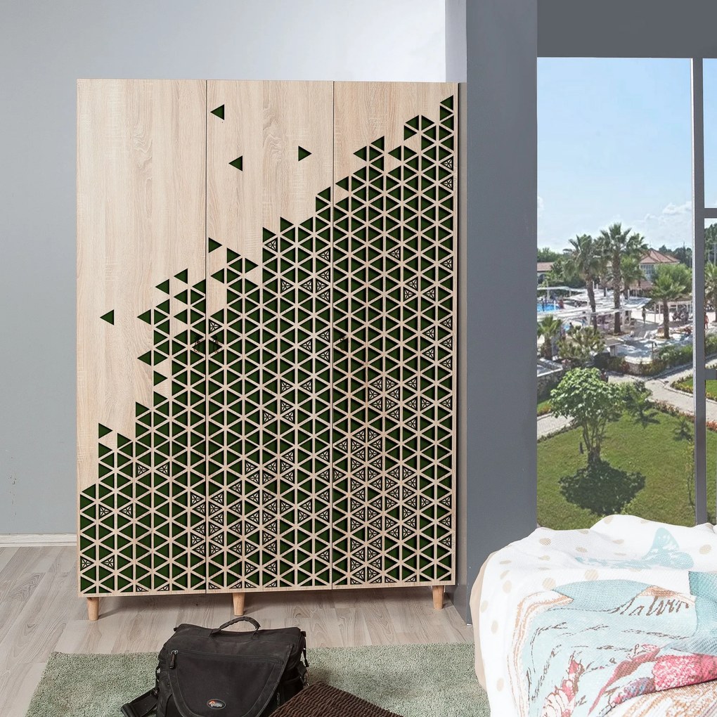 Roupeiro Mode – Carvalho Sonoma – 135x192x52 cm