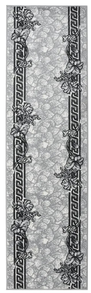 vidaXL Passadeira 80x300 cm polipropileno cinzento