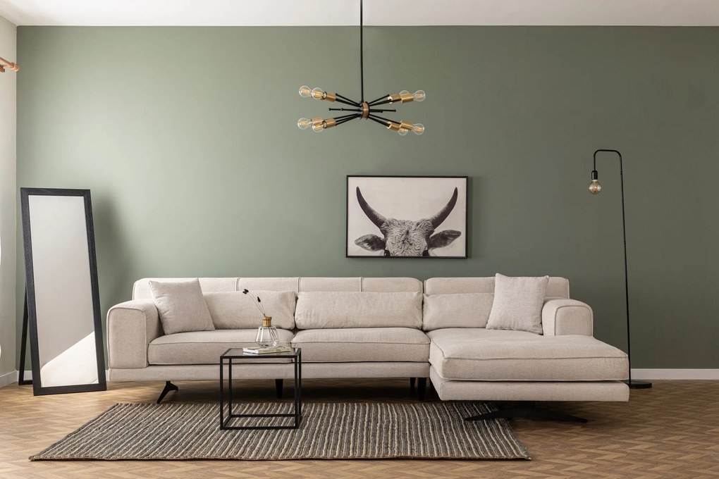 Sofá de Canto Jivago – Bege – 308 x 198 cm