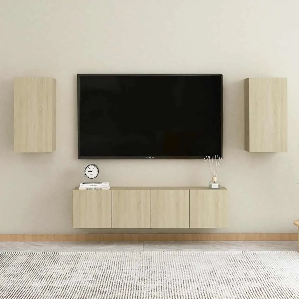 Móvel de TV 30,5x30x60 cm derivados de madeira carvalho sonoma
