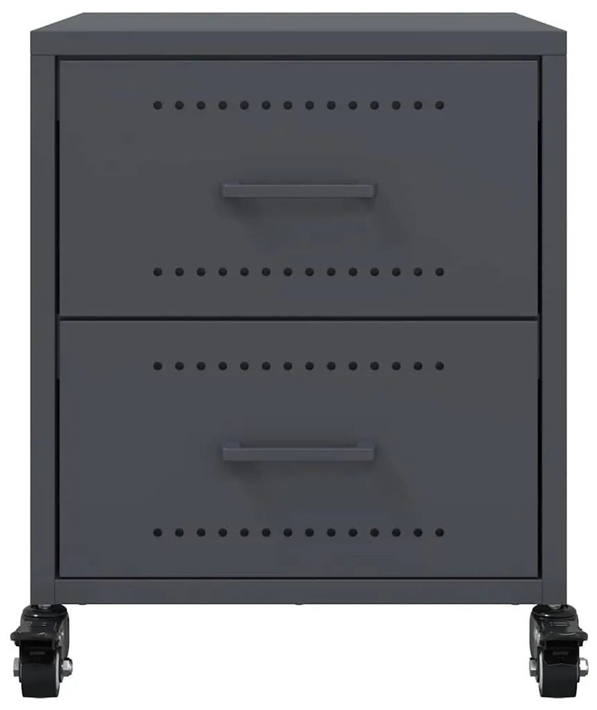 Mesa de cabeceira 36x39x43,5 cm aço antracite