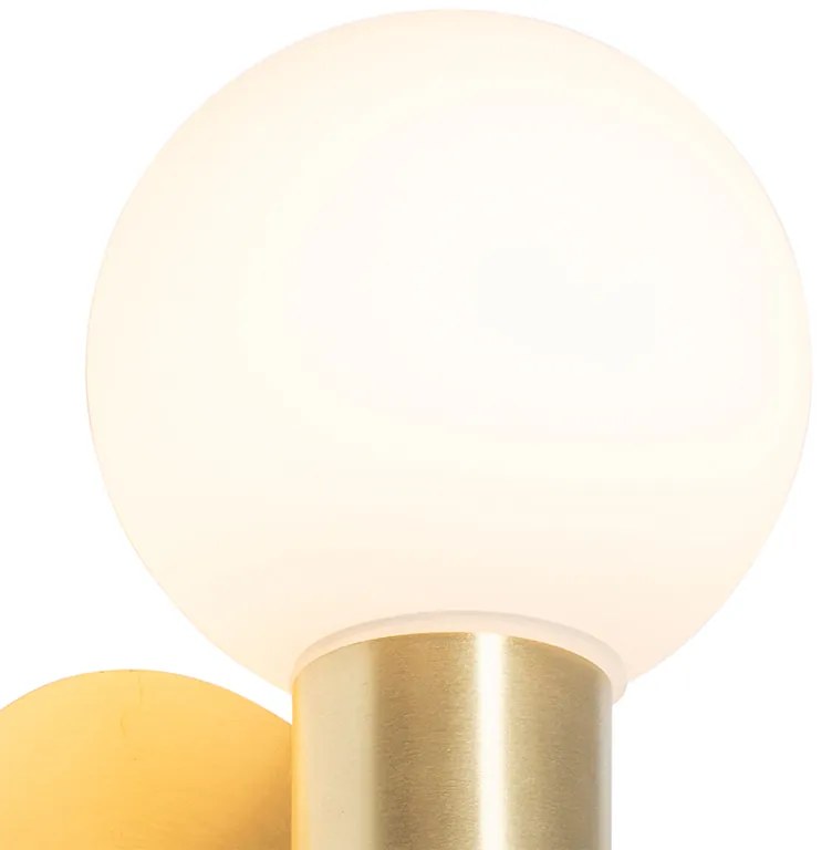 Aplique moderno dourado IP44 2 luzes - Cederic Moderno