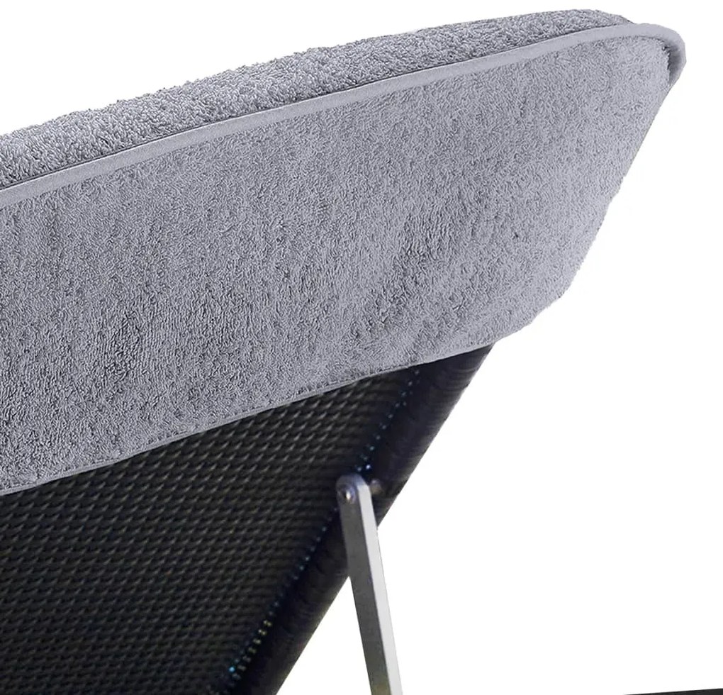 Toalhas de praia 2 pcs 75x200 cm tecido 400 GSM cinzento