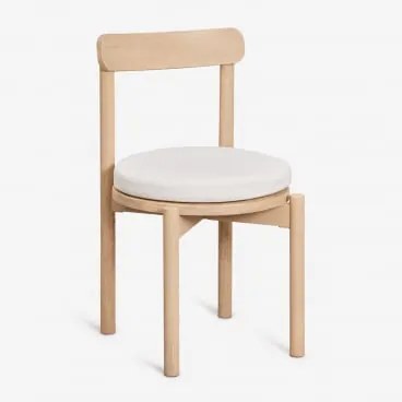 Pack De 4 Cadeiras De Jardim Em Madeira De Acácia Nualis Marrom Acácia Claro - Sklum