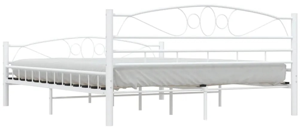 Estrutura de cama 160x200 cm metal branco