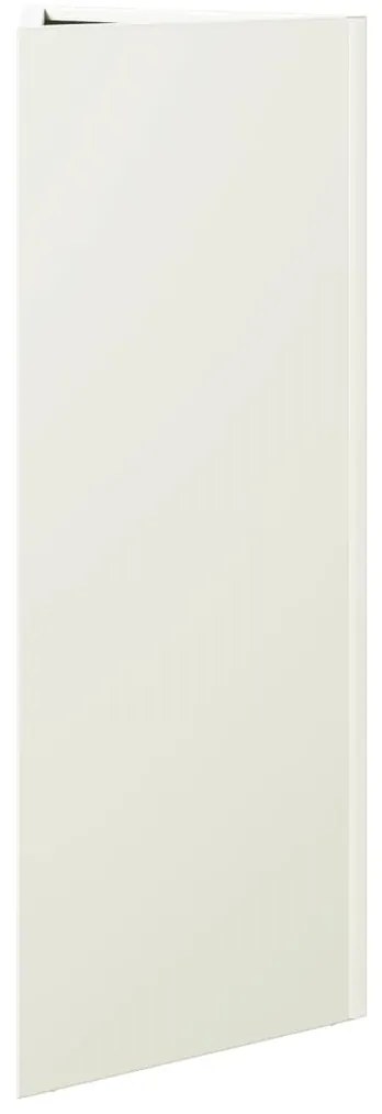 Vaso/floreira de jardim triangular 2 pcs 30x26x75 cm aço branco