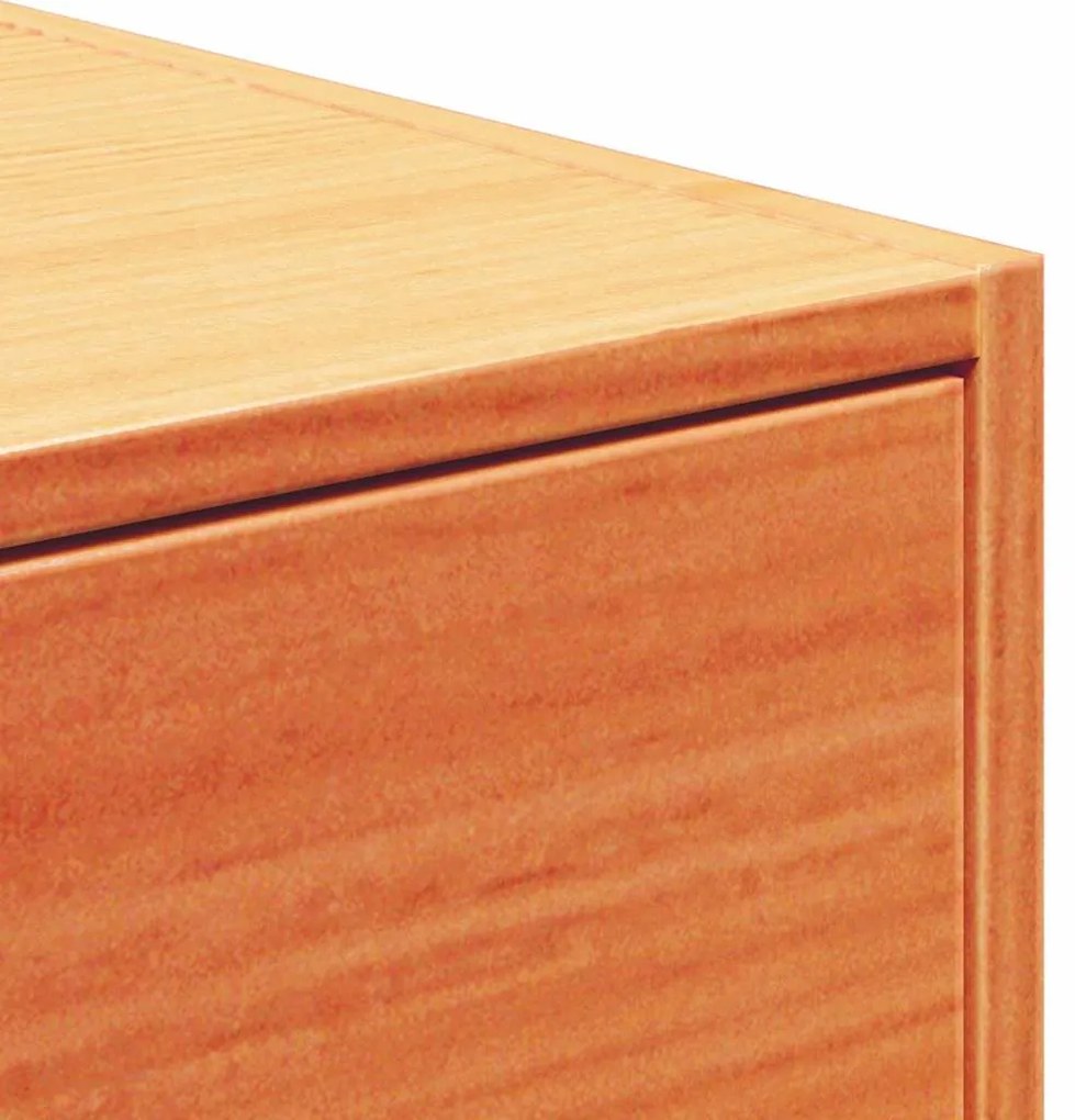 Mesa de Cabeceira Montada na Parede 2 pcs Castanho-mel