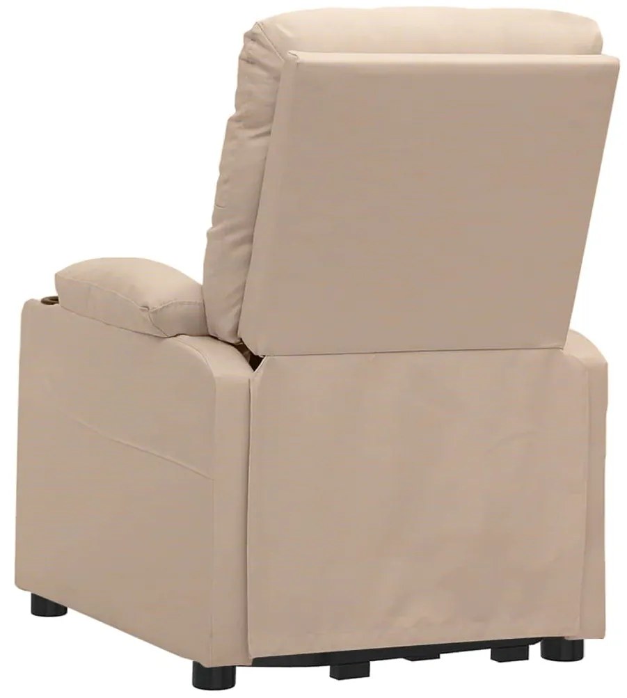 Poltrona de massagens tecido cor creme