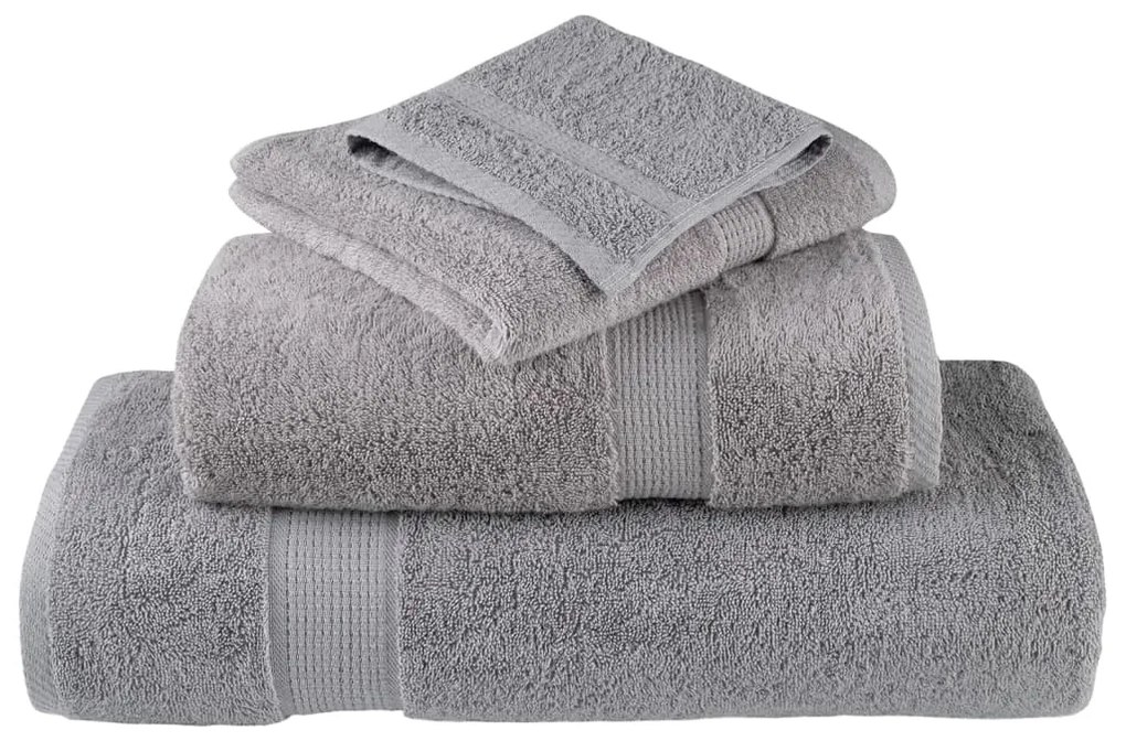 Toalhas de mãos premium SOLUND 4pcs 30x30 cm 600 g/m2 cinzento