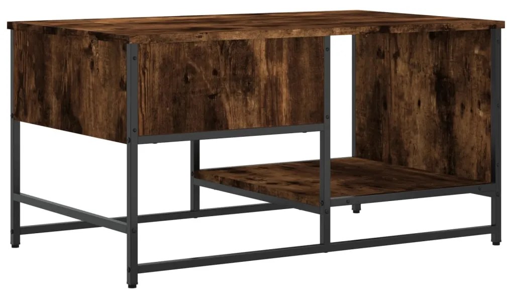 Mesa de centro 85,5x51x45 cm derivados madeira carvalho fumado