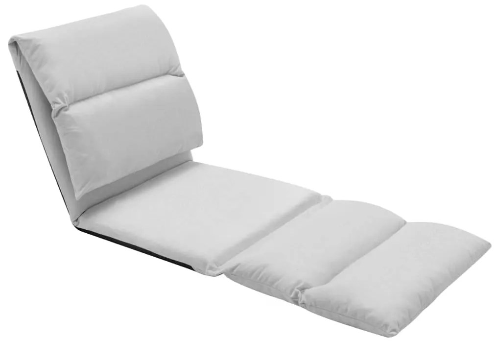 Colchão dobrável microfibra cinzento-claro