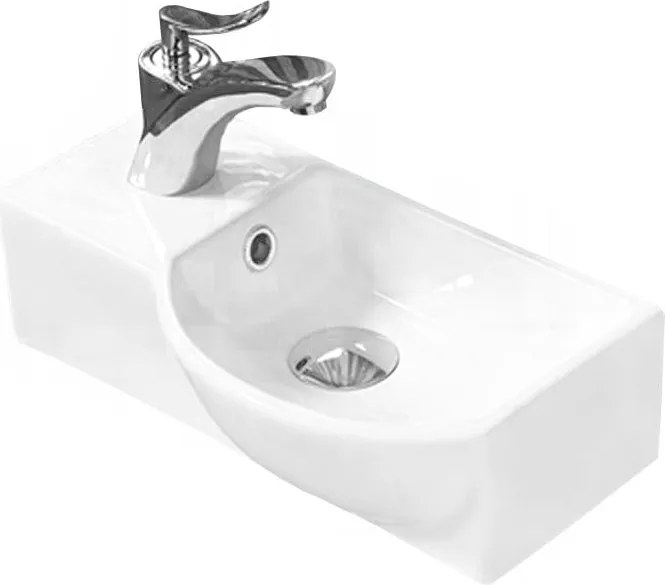 Mexen Hugo lavatório de bancada direito 40 x 22 cm, branco - 21254000R