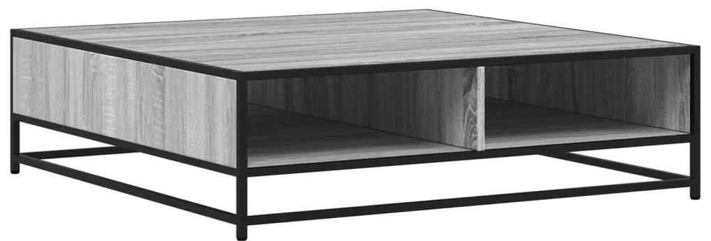 Mesa de centro derivados de madeira e metal cinzento sonoma