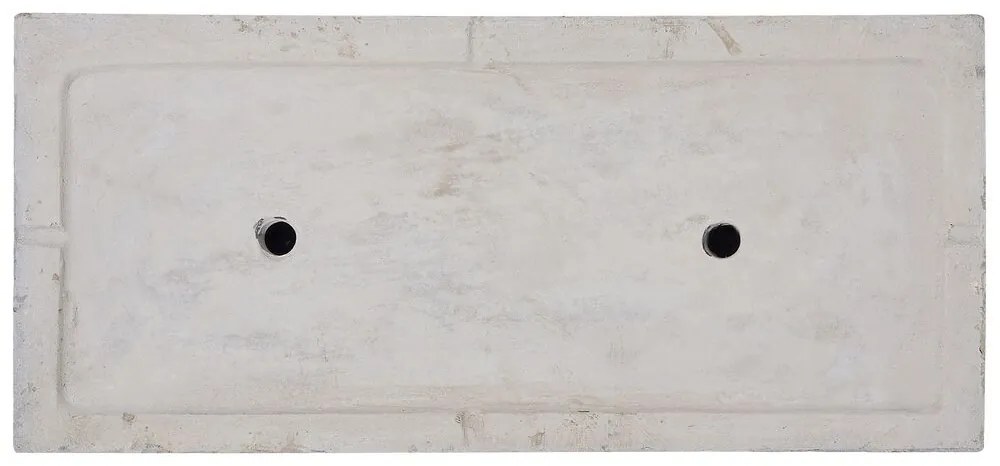 Vaso para plantas branco 60 x 29 x 30 cm MYRA Beliani