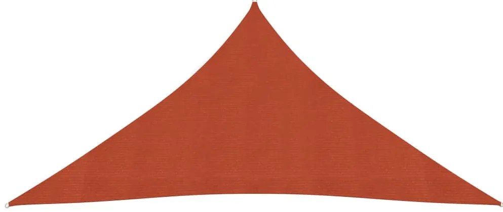 Para-sol estilo vela 160 g/m² 4x4x4 m PEAD terracota