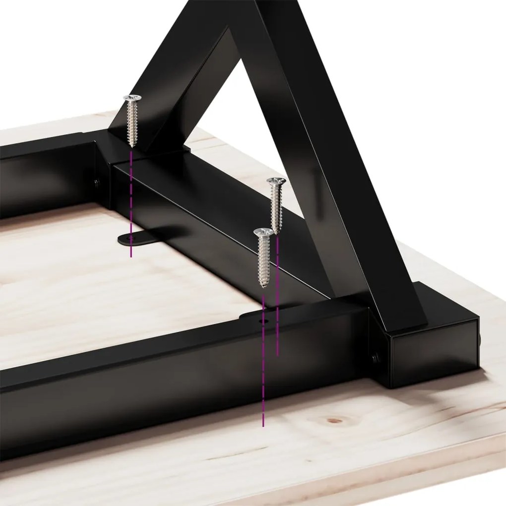 Pernas para mesa de centro estrutura em X aço
