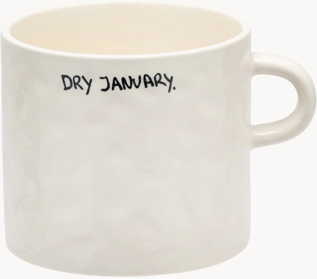 Caneca pintada à mão Dry January
