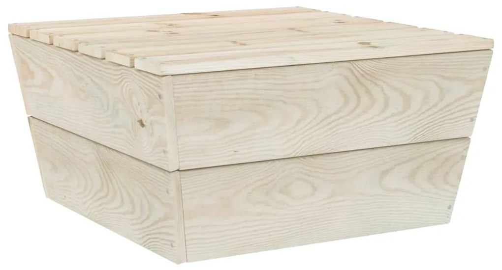 vidaXL Mesa de jardim 60x60x30 cm madeira de abeto impregnada
