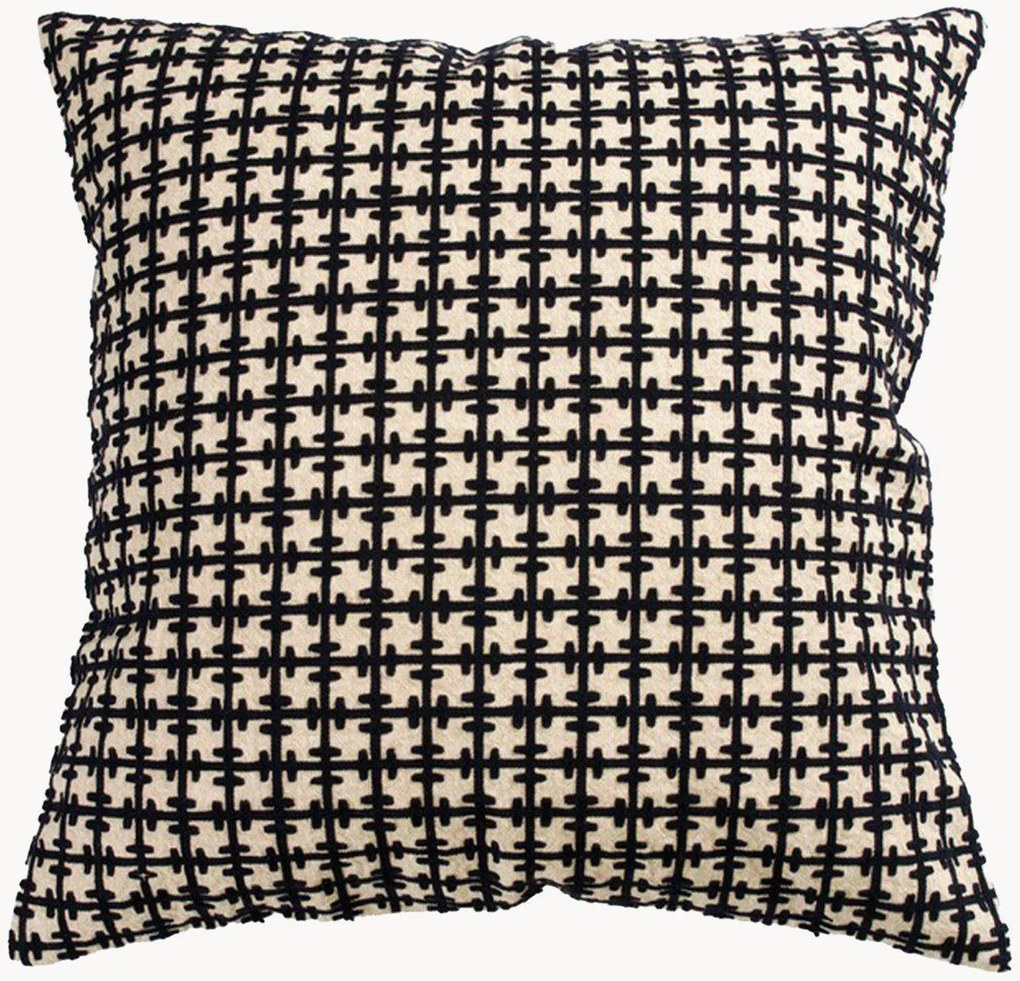 Capa de almofada de algodão com efeito linho Tekla