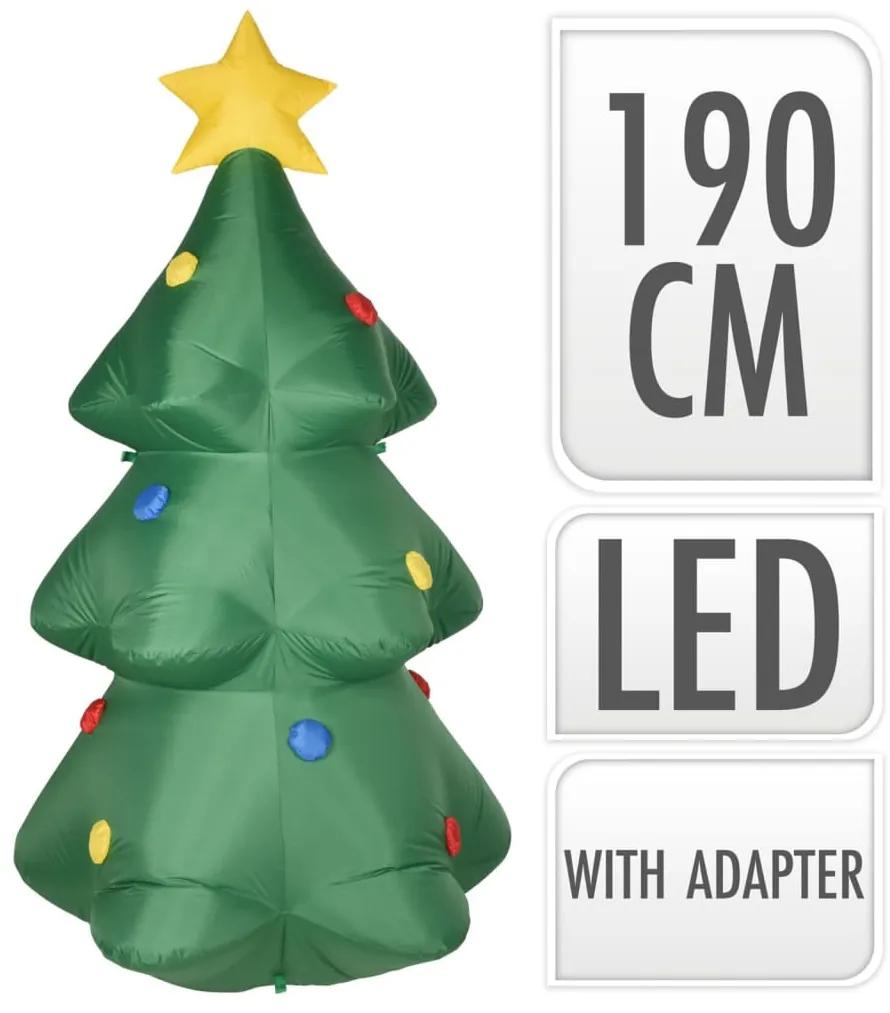 439802 Ambiance Árvore de Natal insuflável com LED 190 cm