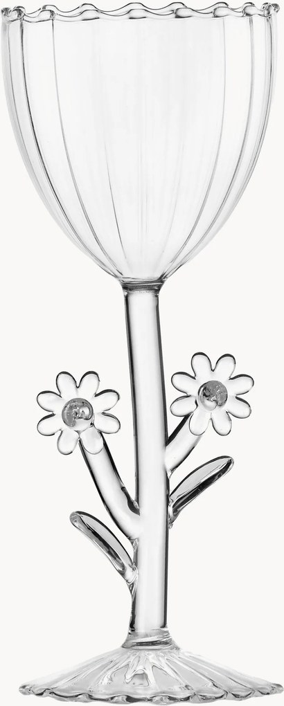 Copo de vinho de borossilicato artesanal Botanica