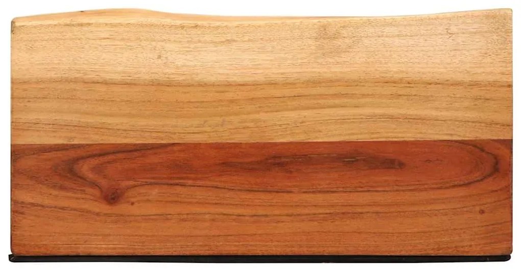 Prateleiras parede 2 pcs 40x20x3,5 cm madeira de acácia maciça