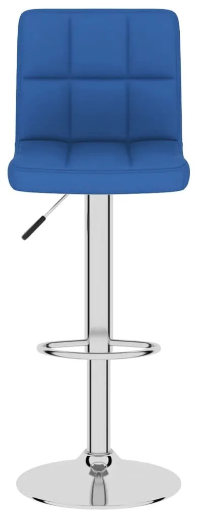 Bancos de bar 2 pcs tecido azul