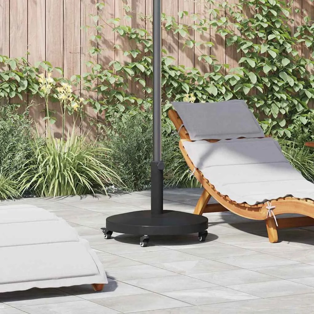 vidaXL Bases para Guarda-Sóis Exteriores Preto 48 x 48 x 32.5 cm